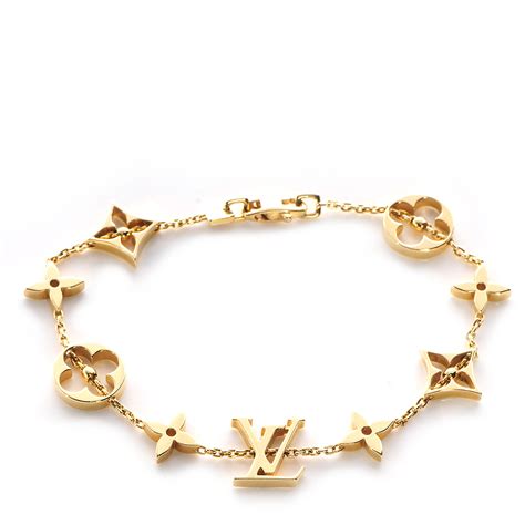 louis vuitton bracelet gold|Louis Vuitton initial bracelet.